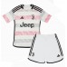 Tanie Strój piłkarski Juventus Koszulka Wyjazdowej dla dziecięce 2023-24 Krótkie Rękawy (+ szorty)